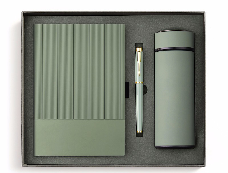 Custom Executive Corporate Business Stationery Gift Set Diary Office A5 Pu Notebook Pen Gift Box