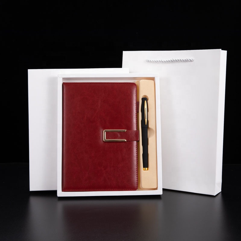 Business Anniversary Company Gift Promotional Notebook Gift Set Corporate Luxury Executive Set