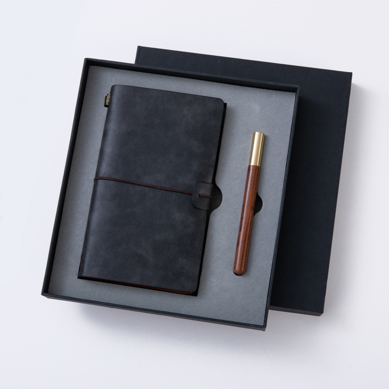 Custom Logo Office Gift Box Set Notebook Pen in One Promotion Business for Men and Women