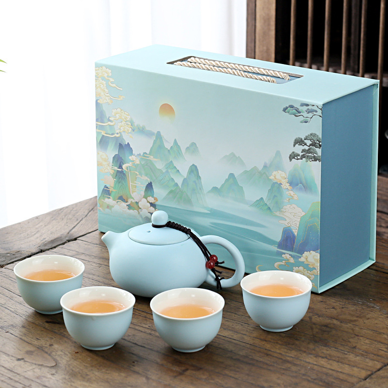 2024 Hot Sale Household Simple Tea Gift Set Can Be Customized Gift Box Set To Send Friend And Staff