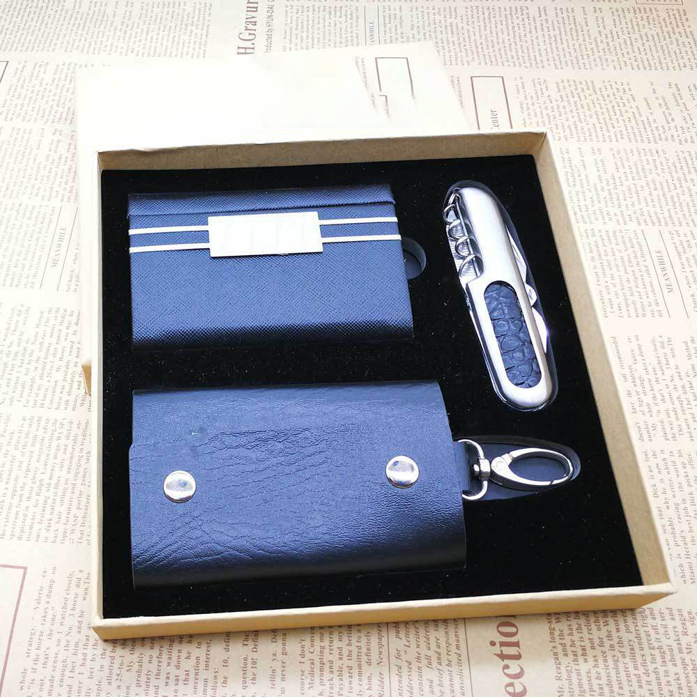 Luxury Promotional Items Office Business Stationery Leather Notebook Gift Set