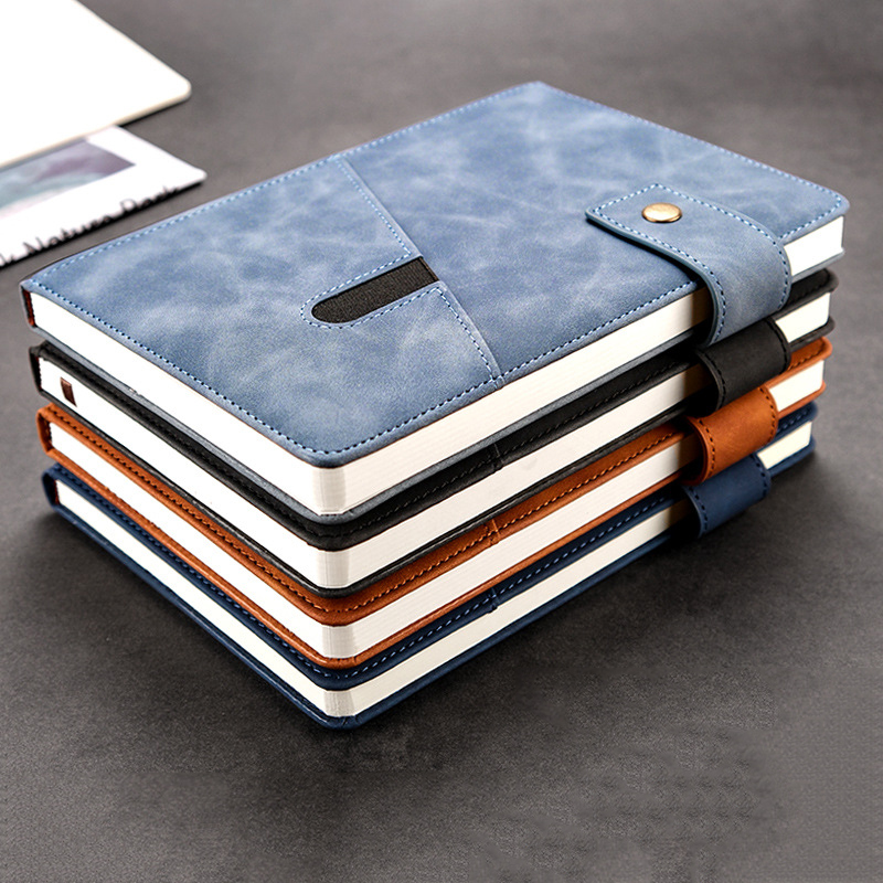 Corporate Gifts Set Leatherette Journal Notebook Customizable A6 A5 A4 Hardcover Pu Leather