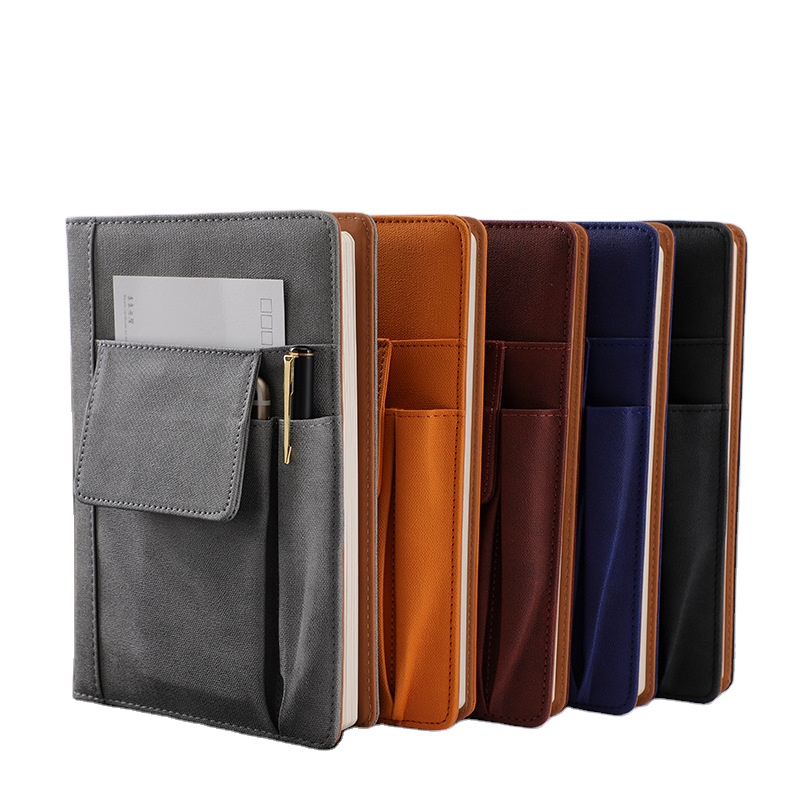 Pu Leather Notebook Office Supplies Multi-Function Pocket Hand Daily Planner Composition Stationery