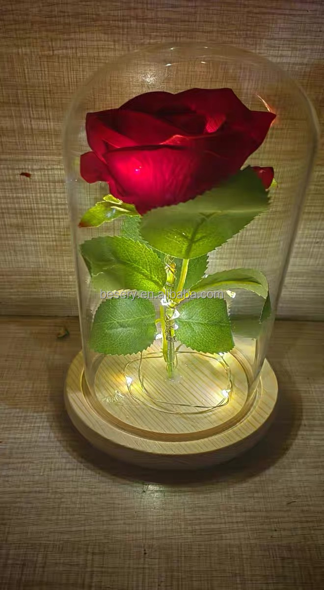 Artificial Rose Led Light Party Wedding Gifts For Guests Mothers Day Valentines Day New Year Gift