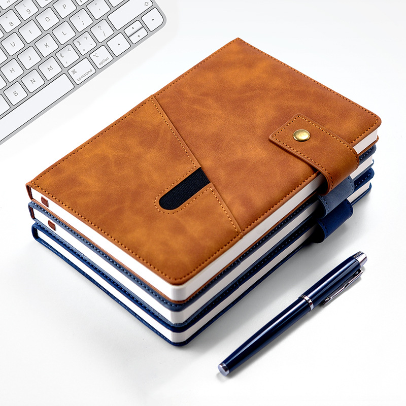 Corporate Gifts Set Leatherette Journal Notebook Customizable A6 A5 A4 Hardcover Pu Leather for men