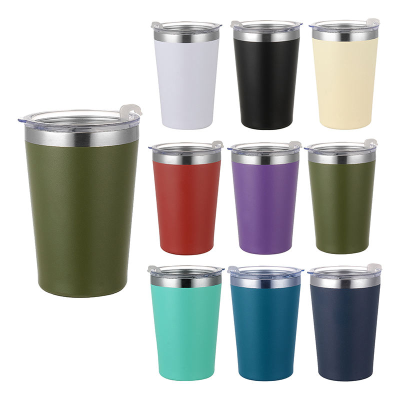 12oz Outdoor Stainless Steel Double Layer Sublimation Tumbler Car Thermal Milk Mug Coffee Mugs