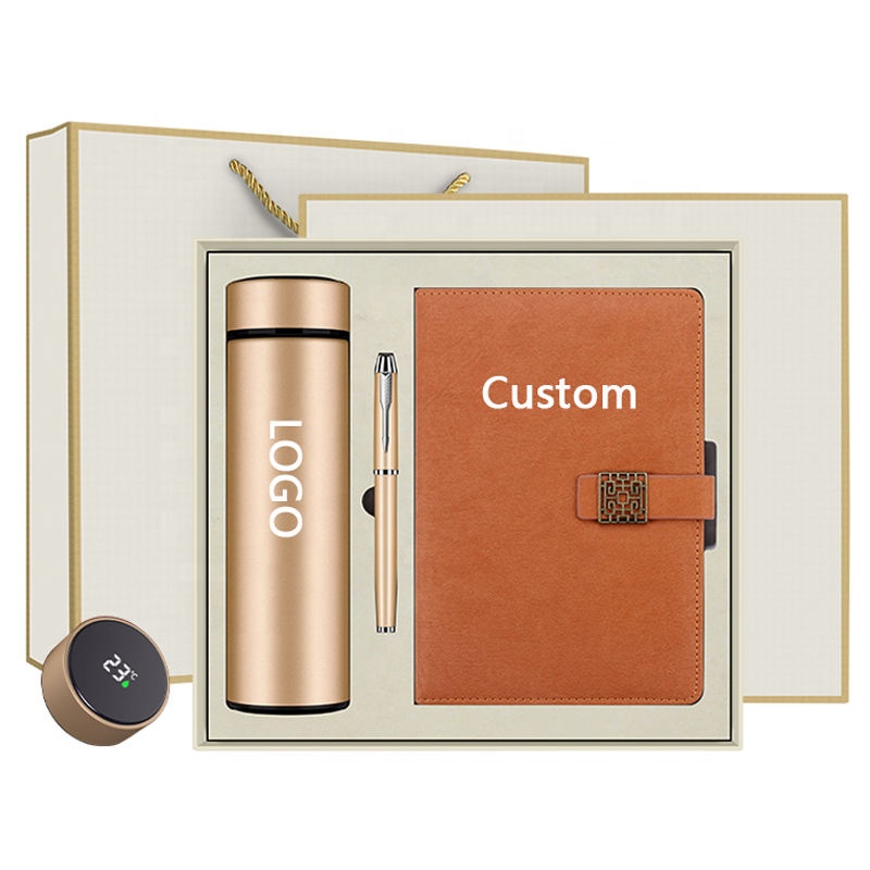 Promotion Notebook set mothers day gifts With Thermos Cup Set Custom Logo corporate Business Gift