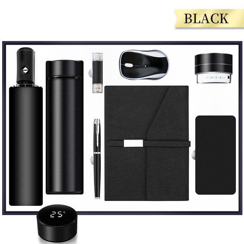 Personalised Corporate Souvenir Promotion 8 In 1 Notebook Umbrella Business Vip Client Gift Set