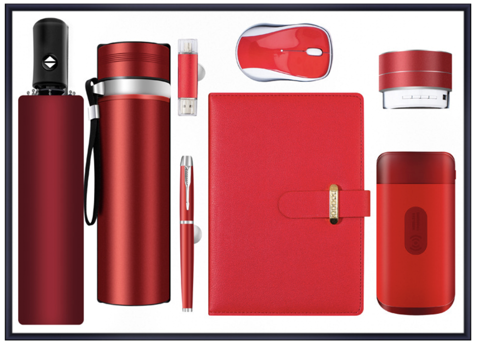 Custom Logo Corporate Gift Luxury Promotional Creative Water Bottle Notebook With Pen Box Set